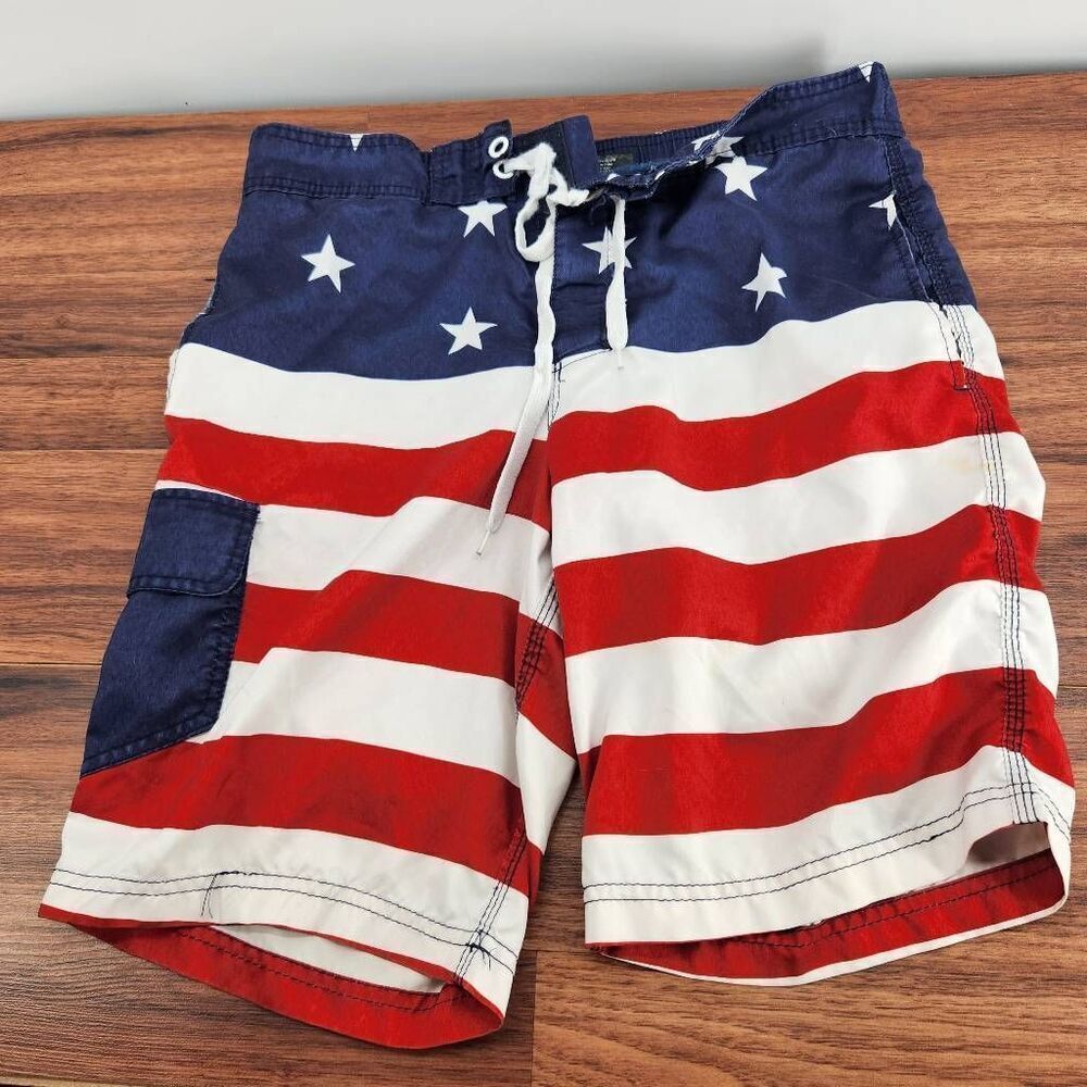 Flag Swim Trunks BioWorld Men's Size Small